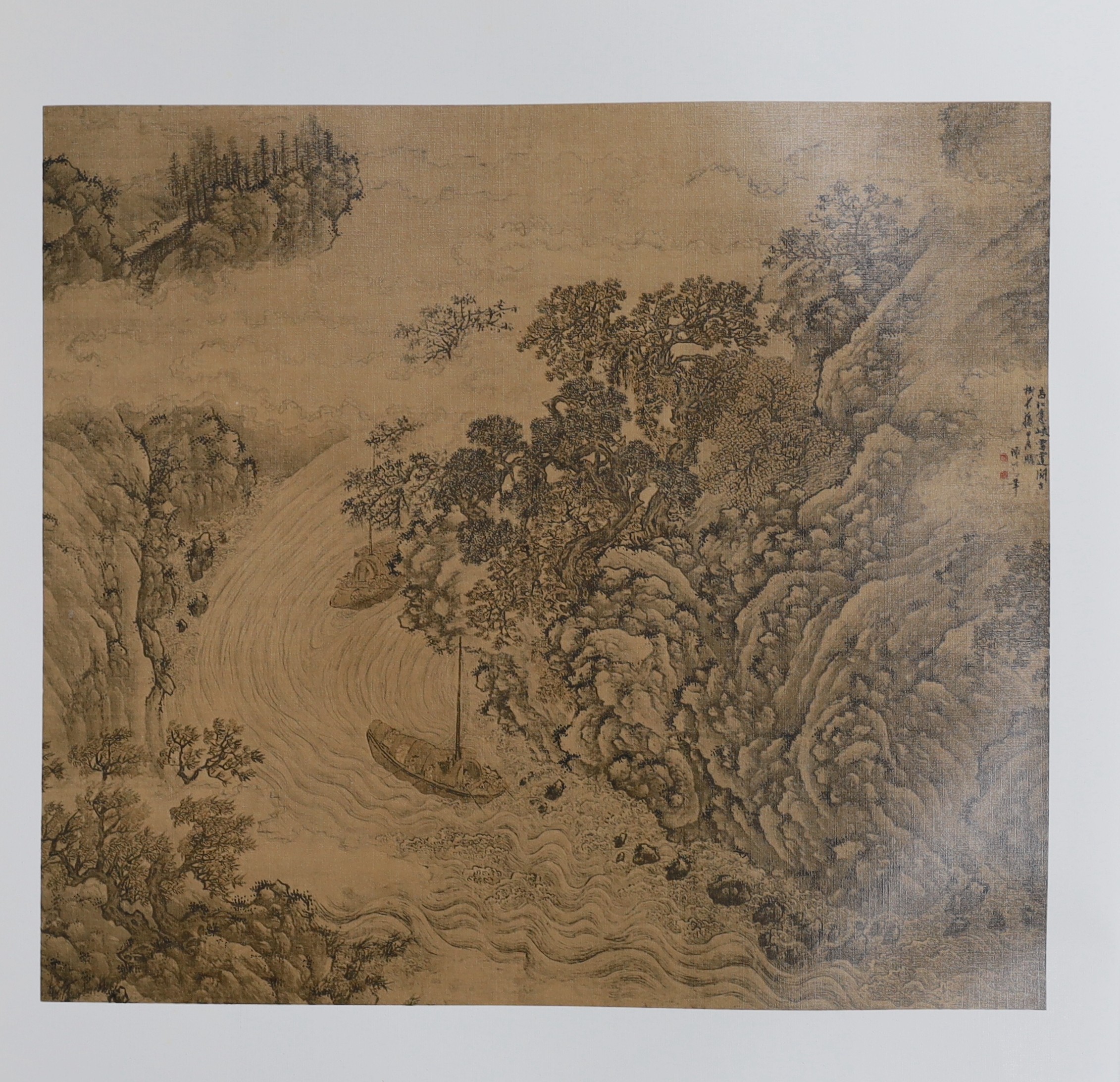 Nanjing Museum Paintings Collection folio of works, March 1981, overall 53 x 38cm